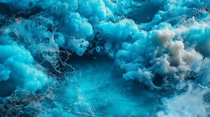 July 4th background design with a blue and white watercolor texture and a star border, suitable for patriotic occasions such as Presidents Day, Veterans Day, or Memorial Day, includes a blank