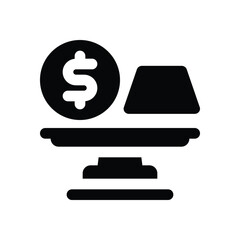 scale solid icon. vector icon for your website, mobile, presentation, and logo design.