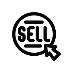 sell line icon. vector icon for your website, mobile, presentation, and logo design.