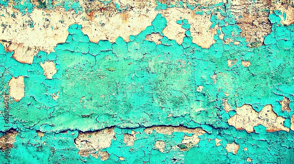 Poster peeling paint texture urban setting image composition industrial environment close-up view abstract 