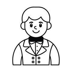 vector illustration of a cartoon chef