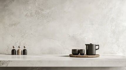 Kitchen Still Life with Drinks and Bottles