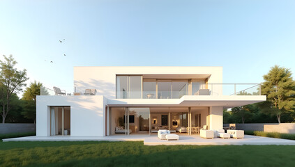 Clean Lines and Open Spaces in Sun-dappled Villa