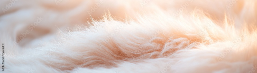Poster a gently diffused fur texture radiates warmth, providing an elegant abstract backdrop that draws the