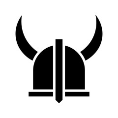 viking hat vector on white background