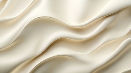 Obraz premium Creamy, silky waves of soft fabric texture