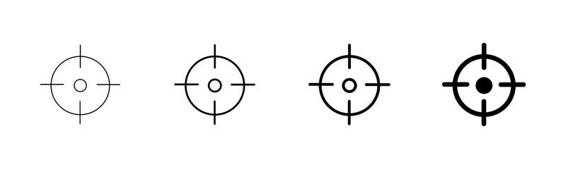 Target icon vector isolated on white background. Target vector icon. goal icon. marketing target. Aim