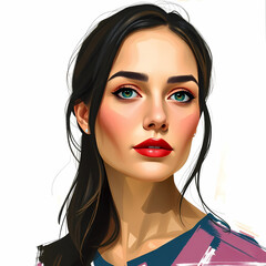 Vector image of a woman.