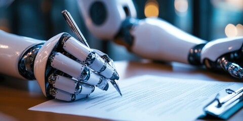 A creative depiction of a startup founder using AI-powered legal consultation tools to draft contracts efficiently