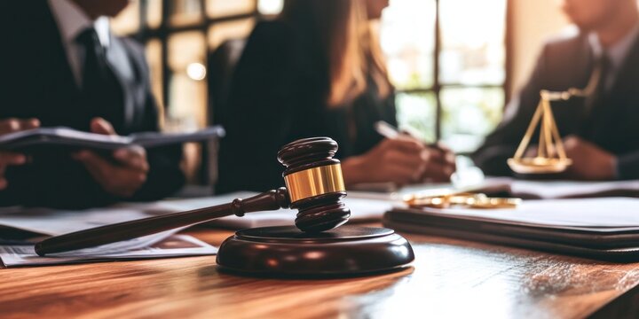 A creative image of volunteers consulting a smart law platform to resolve issues related to community projects