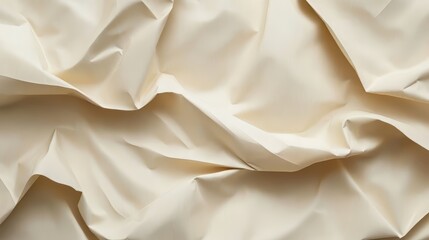Obraz premium Beige wrinkled material background pattern.