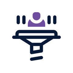 filter dual tone icon. vector icon for your website, mobile, presentation, and logo design.