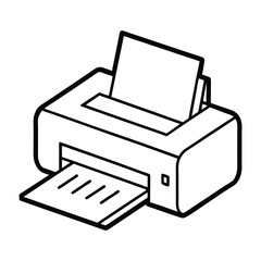printer icon vector illustration