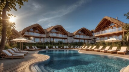 Fototapeta premium Luxury Resort Caribbean HDR