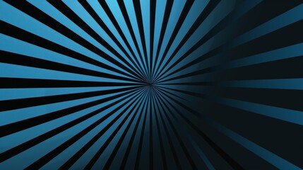 Obraz premium Minimalist blue background with radial lines for design, banner template. Featuring white space in the center of the page for text. Ideal for geometric abstract wallpapers with a sleek touch.