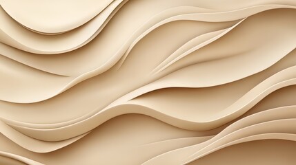 Obraz premium Abstract beige flowing wave pattern background