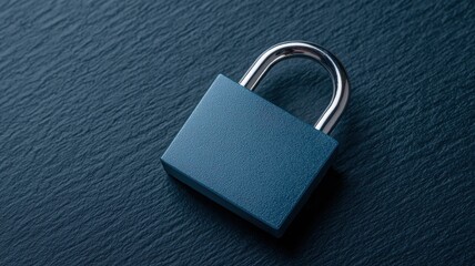 Naklejka premium A close-up image of a dark padlock resting on a textured surface, symbolizing a trade war or trade conflict.