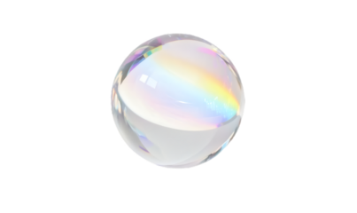 crystal ball isolated on white
