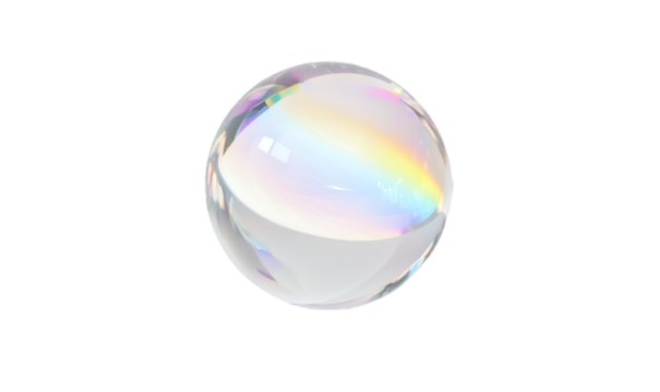 crystal ball isolated on white