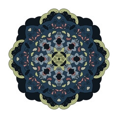 Pattern. Abstract Mandala. Colors.  