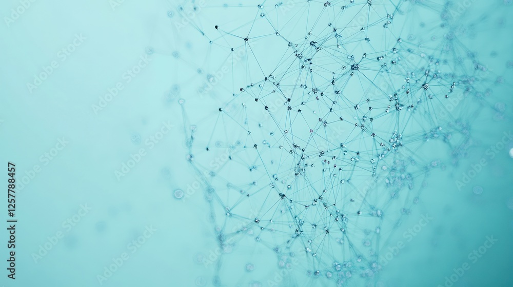 Poster abstract network connection.