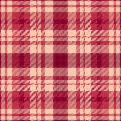 Colour textile fabric texture, design seamless pattern tartan. Many background vector plaid check in red and orange colors.