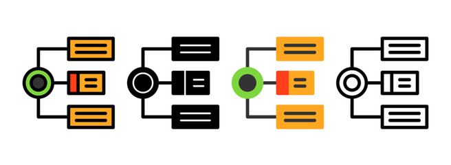 Set of Algorithm Icon