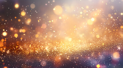 Fototapeta premium Sparkling Stars and Confetti Celebration