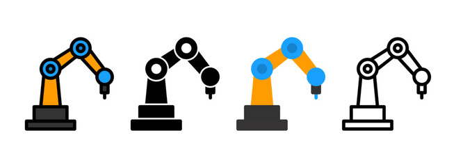 Set of Robotics Arm Icon