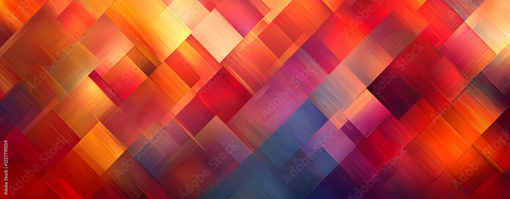Poster Abstract Red Orange and Purple Diagonal Geometric Pattern Background Image