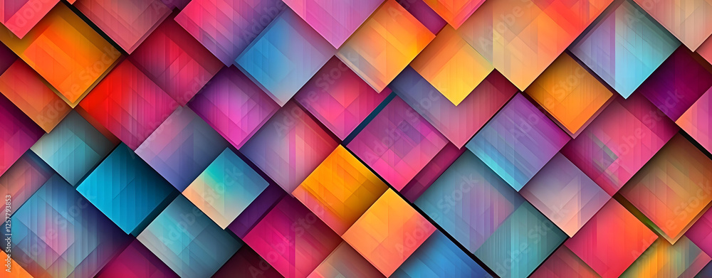 Poster vibrant colorful abstract diamond pattern background texture image