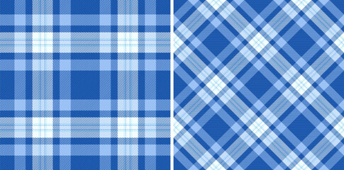 Fabric texture check of vector plaid seamless with a pattern tartan background textile. Set in sky colors in flannel shirt outfit ideas.