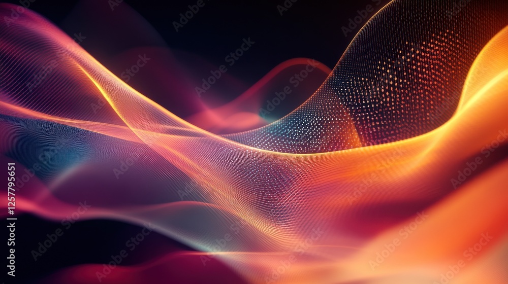 Poster background image with media screen. diagrams and graphs