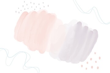 abstract watercolor pastel color background wall art with black abstract lines and dotted