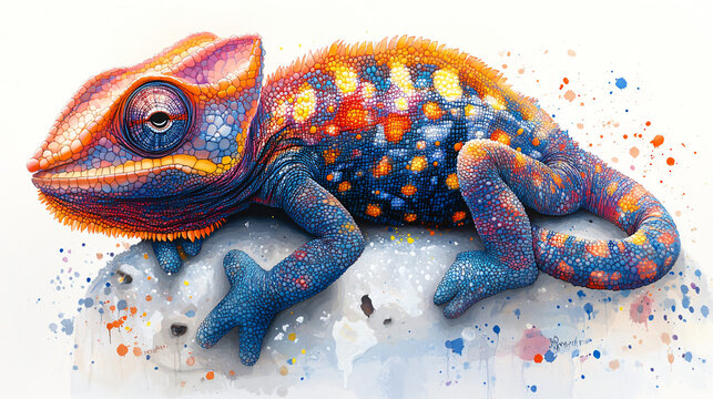 a colorful chamel