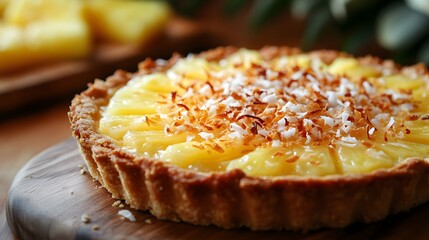 Tropical Coconut Pineapple Tart