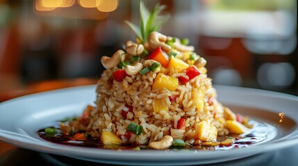 Pineapple Fried Rice with Cashews