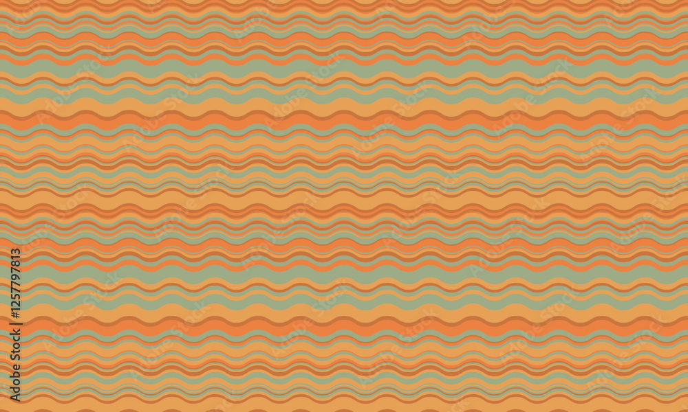 Poster abstract background with wavy stripes in vibrant colors, creating a rippled, liquid effect. smooth c