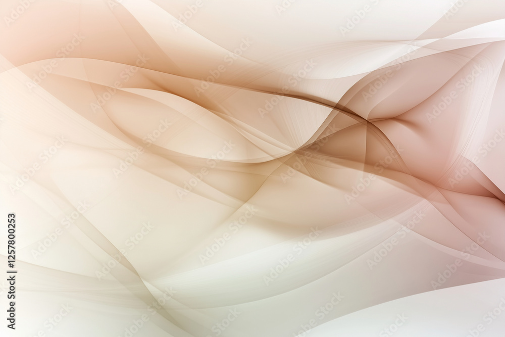 Poster wave pattern with a light brown color. the pattern is very smooth and flowing. the color is a mix of
