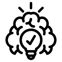 creative idea single icon