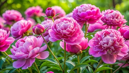 Obraz premium Pink Peonies in Bloom