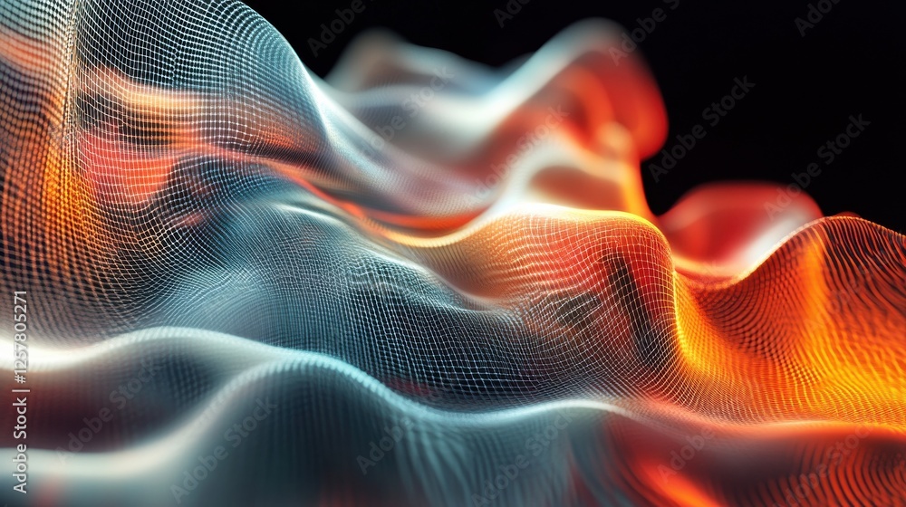 Poster abstract global technology background. digital data visualization. graphic concept for your design
