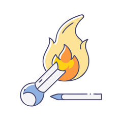 burn tool icon, burn tool vector illustration-simple illustration of burn tool, perfect for burn tool logos and icons