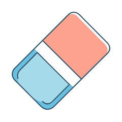 eraser icon, eraser vector illustration-simple illustration of eraser, perfect for eraser logos and icons