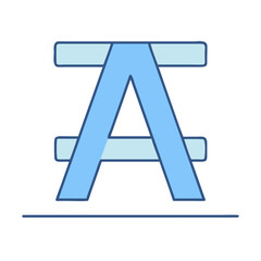 font icon, font vector illustration-simple illustration of font, perfect for font logos and icons