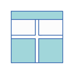 grid layout icon, grid layout vector illustration-simple illustration of grid layout, perfect for grid layout logos and icons