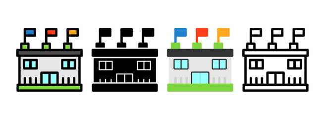 Set of Stadium Icon