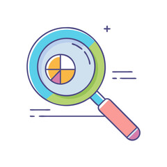 magnifying glass icon, magnifying glass vector illustration-simple illustration of magnifying glass, perfect for magnifying glass logos and icons
