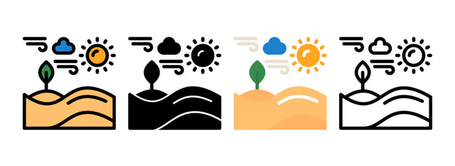 Set of Desert Icon
