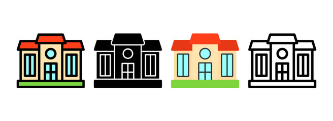 Set of Mansion Icon